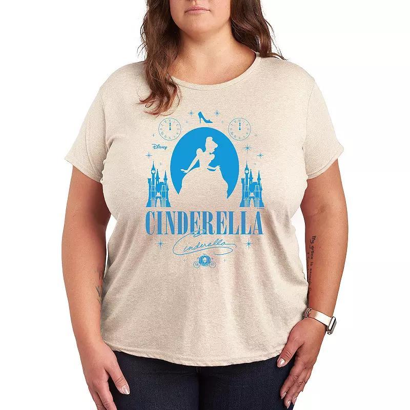 Disneys Cinderella Plus Graphic Tee, Womens Product Image