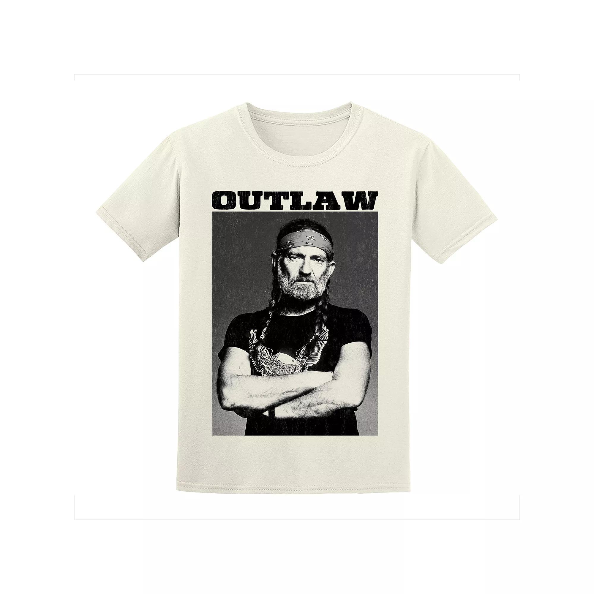 Men's Willie Nelson Tee, Size: Large, Natural Product Image