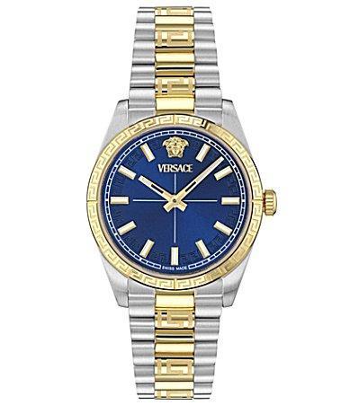 Versace Womens Millennium Analog Two Tone Stainless Steel Bracelet Watch Product Image