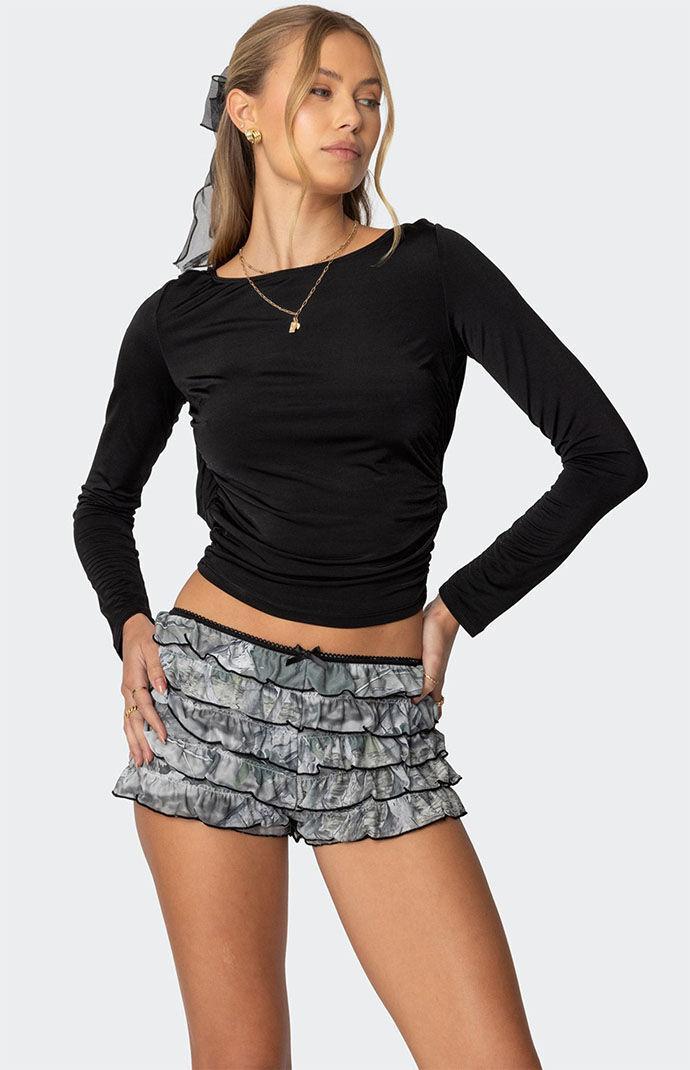 Edikted Women's Kristy Open Cowl Back Top Product Image