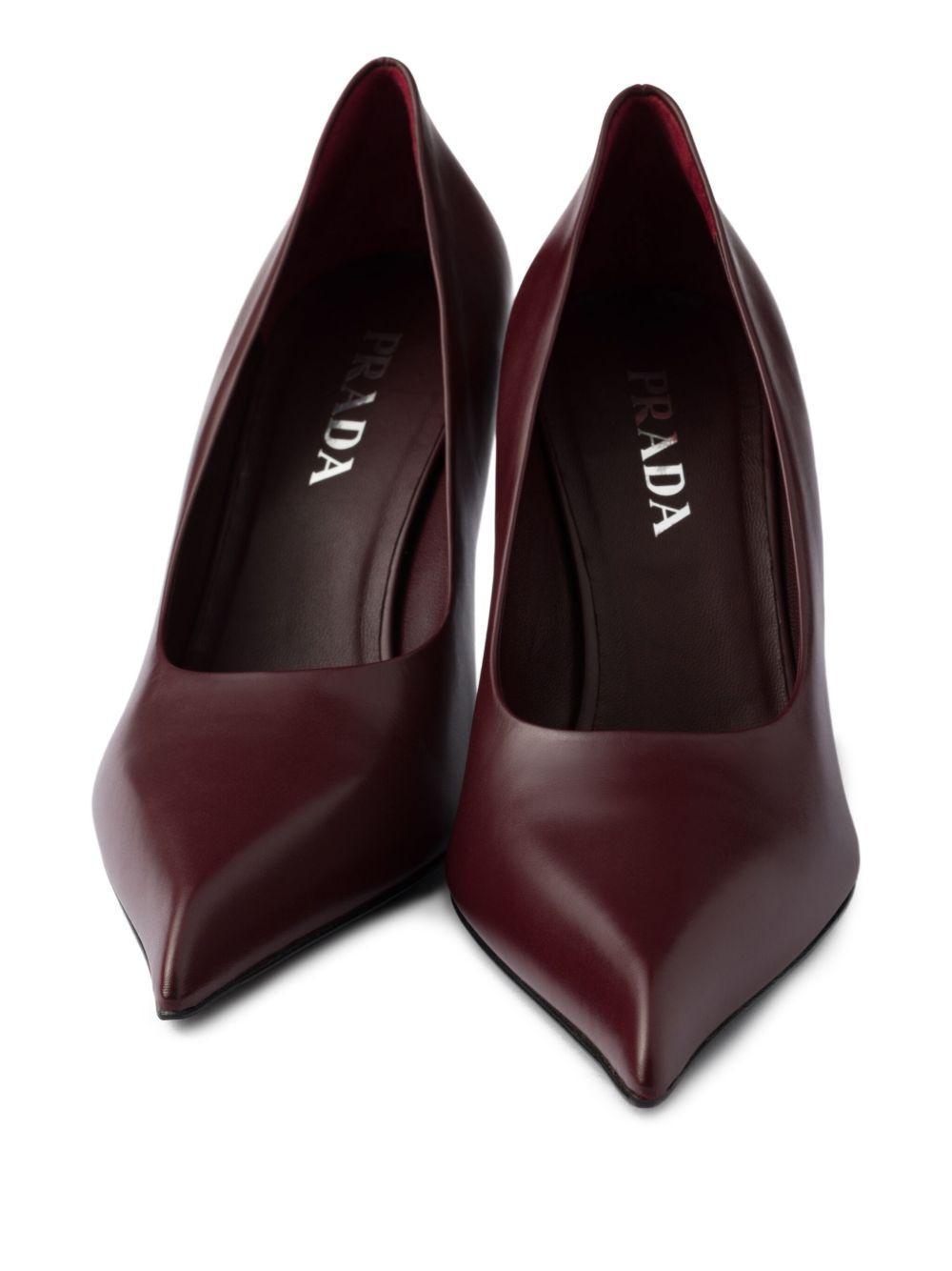 85mm leather pumps Product Image