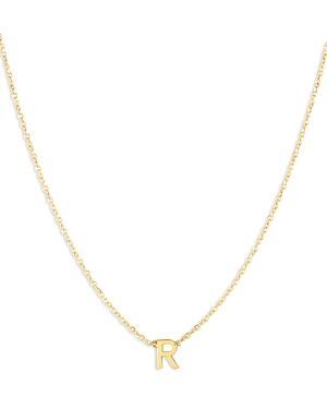Womens 14K Yellow Gold Initial Pendant Necklace Product Image