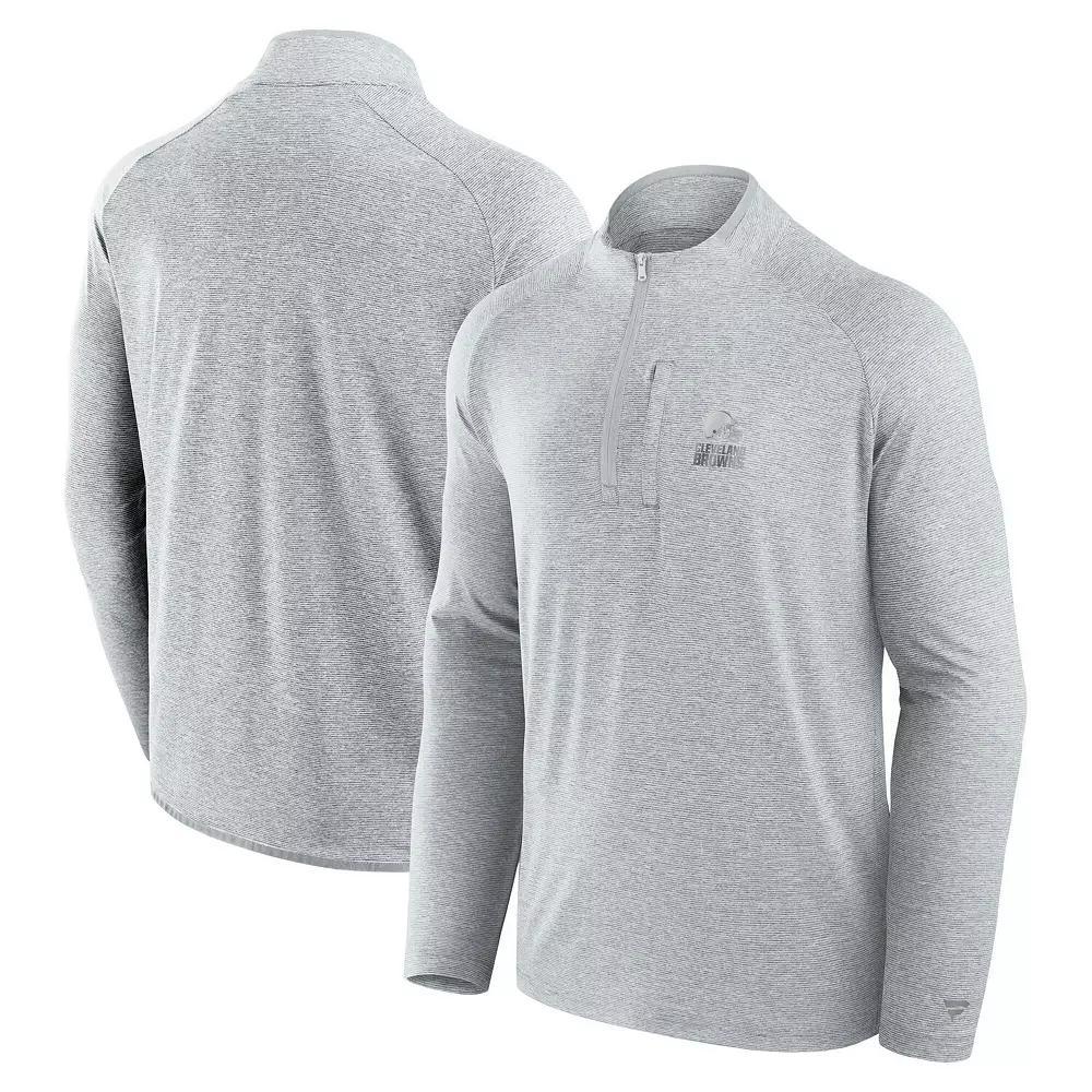 Men's Fanatics Gray Oklahoma Sooners Mock Neck Half-Zip Pullover Jacket, Size: Small, Grey Product Image