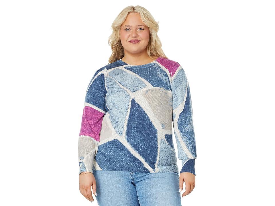 Nic+Zoe Printed Tiles Femme Sweater Product Image