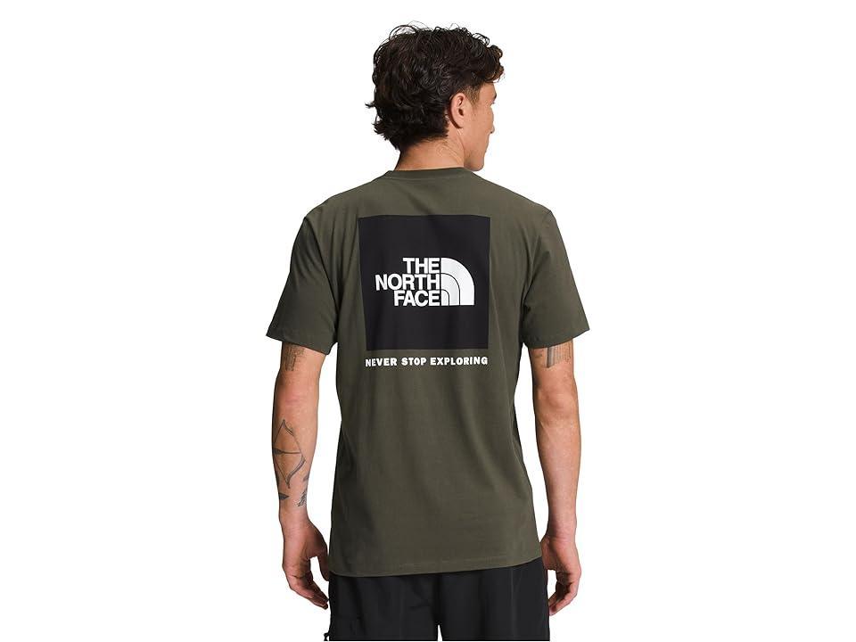 The North Face Short Sleeve Box NSE Tee (Black Currant ) Men's Clothing Product Image