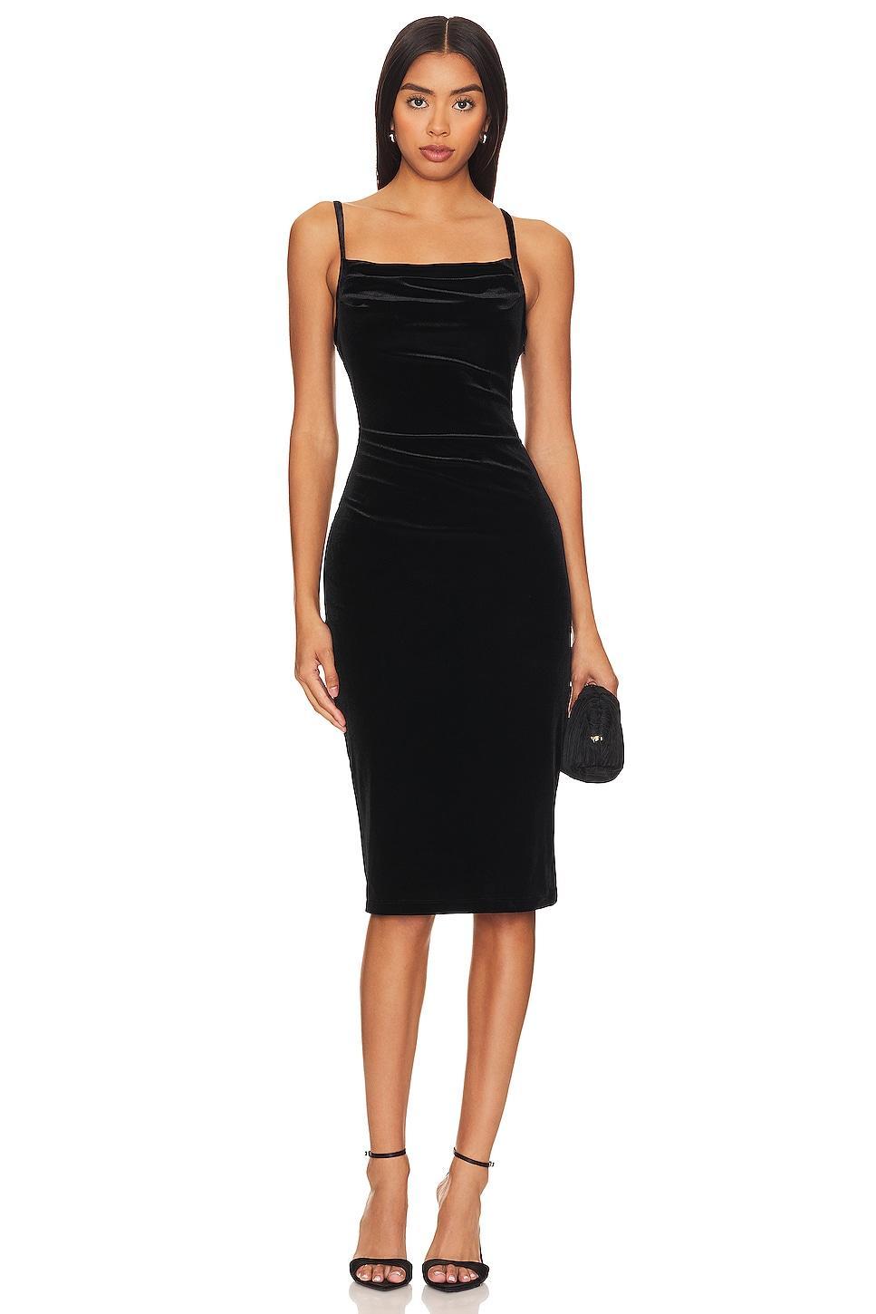 Bias Velvet Midi Slip Dress 1. STATE Product Image