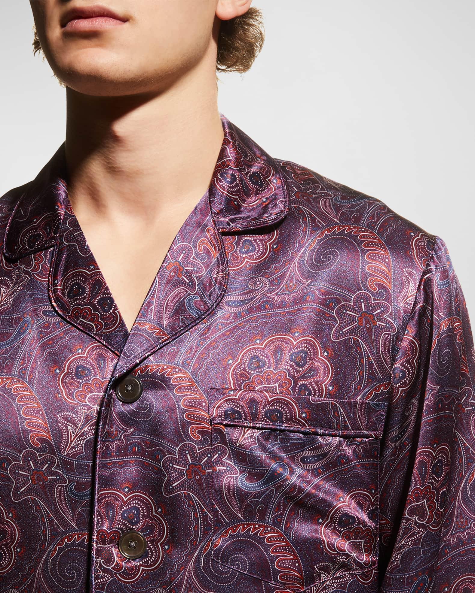 Men's Silk Paisley Pajama Set Product Image