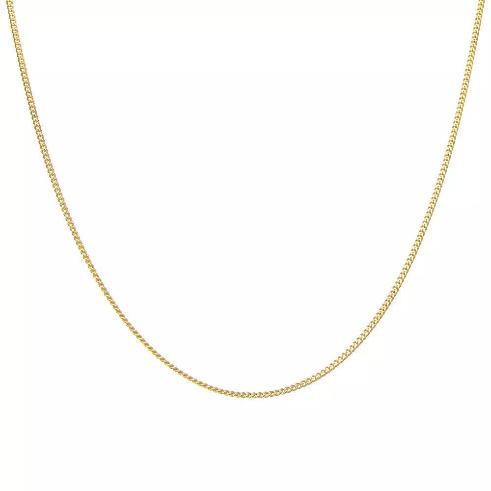 Giorgio di Vicenza Sterling Silver Italian Thin Curb Chain Necklace, Women's, Size: 22" Product Image