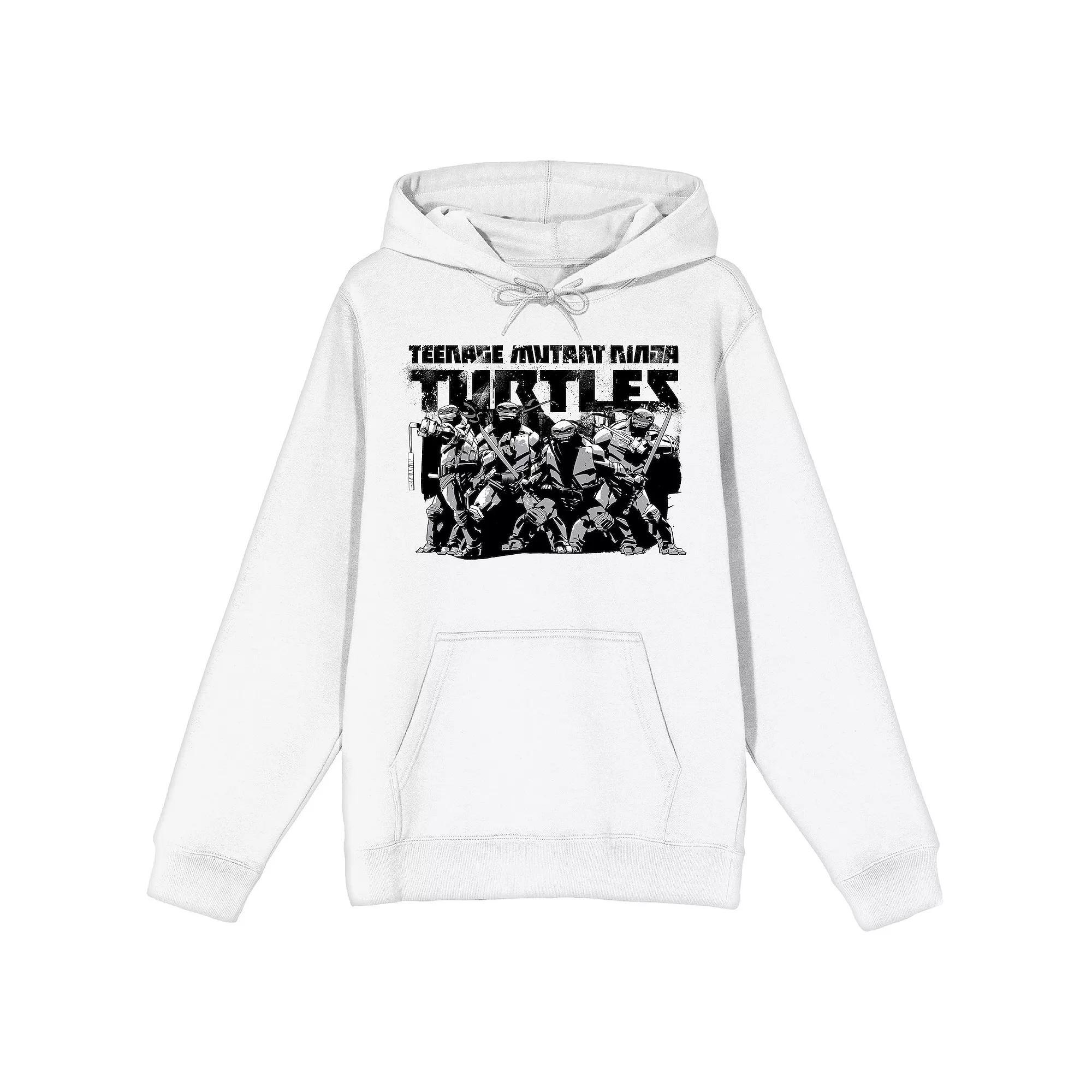 Men's Nickelodeon Teenage Mutant Ninja Turtles Holding Weapons Graphic Hoodie, Size: XXL, White Product Image