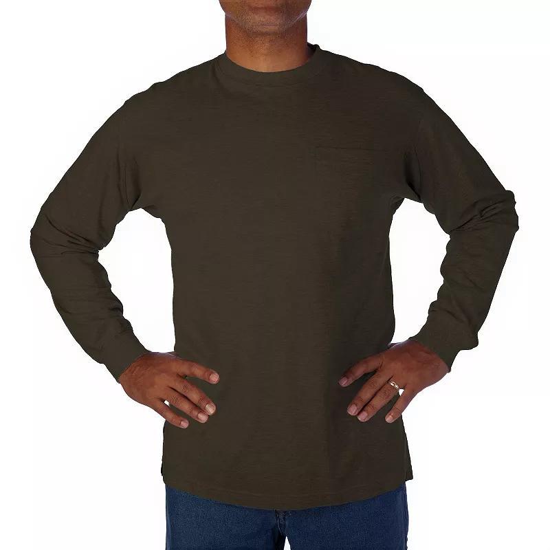 Mens Smiths Workwear Extended-Tail Pocket Tee Red Product Image