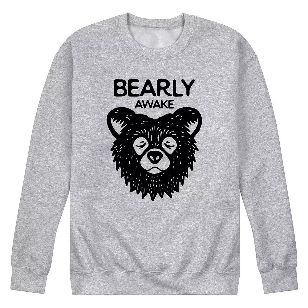 Men's Bearly Awake Graphic Fleece, Size: XL, Gray Product Image
