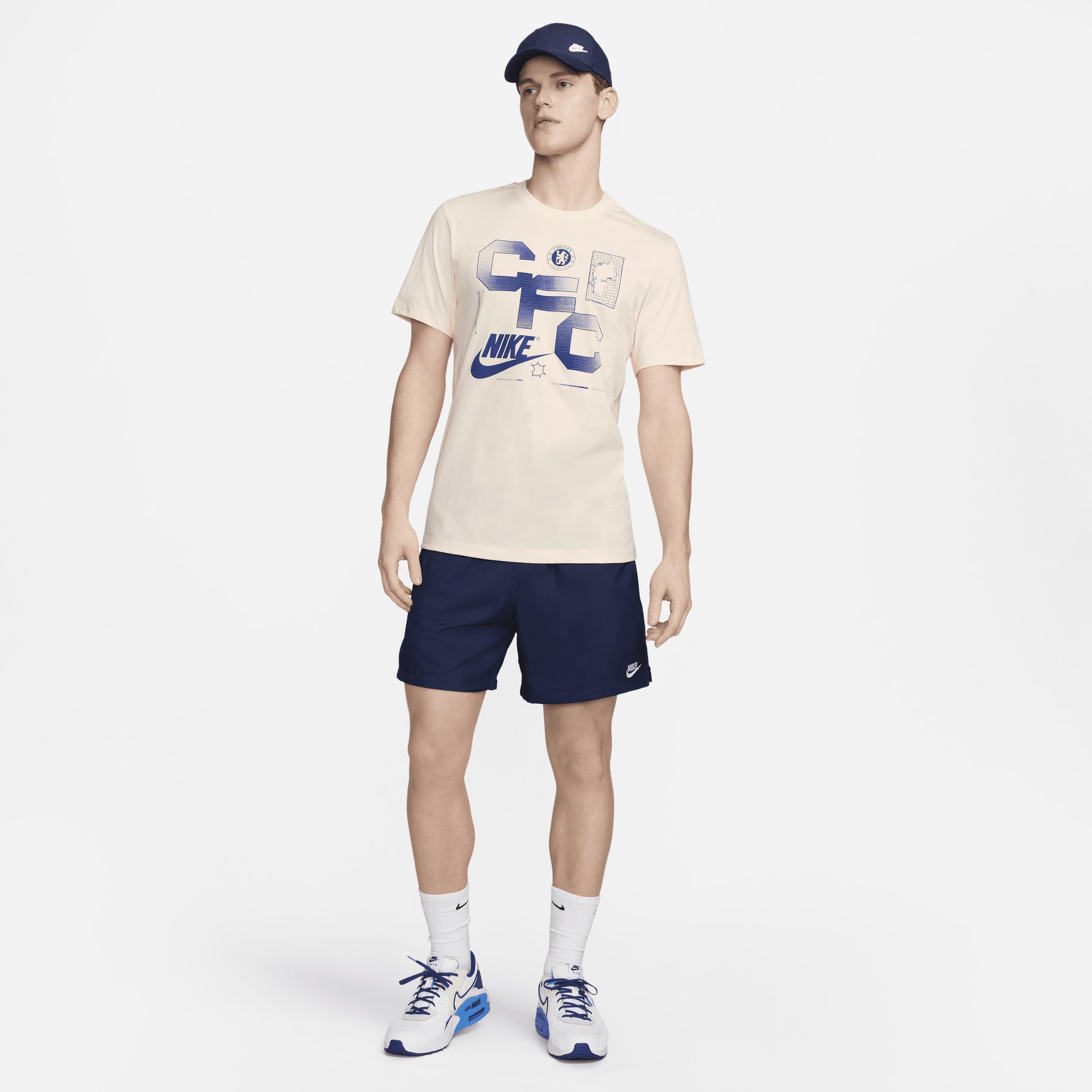 Men's Nike Pink Chelsea Futura T-Shirt, Size: Small, Chl Pink Product Image