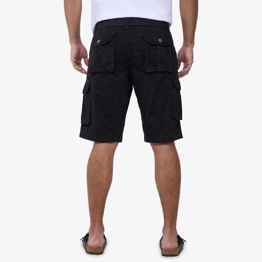 Men's RAW X by Xray Regular-Fit Belted Button Cargo Shorts, Size: 36, Black Product Image