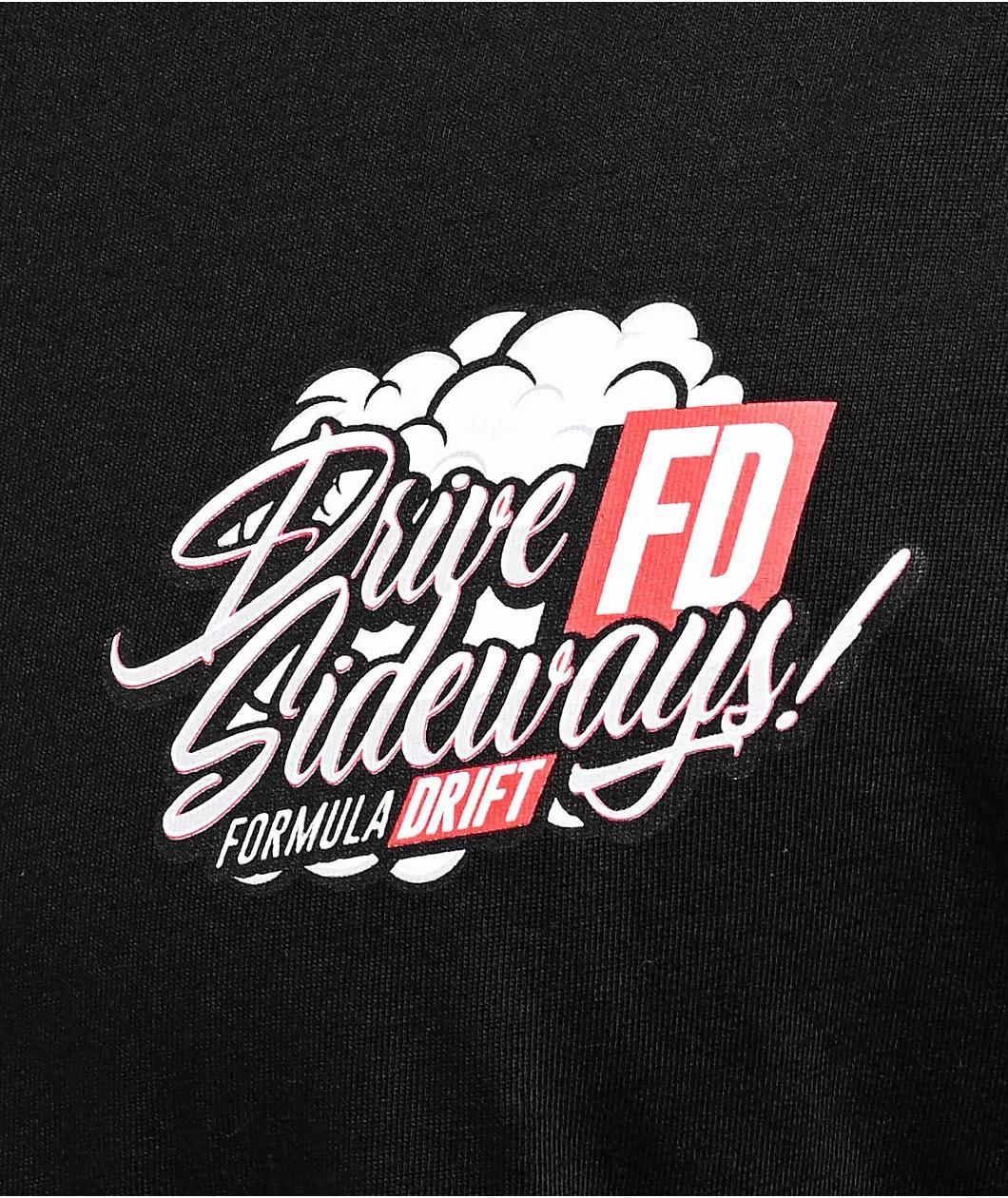 Formula DRIFT Drive Sideways Black T-Shirt Product Image