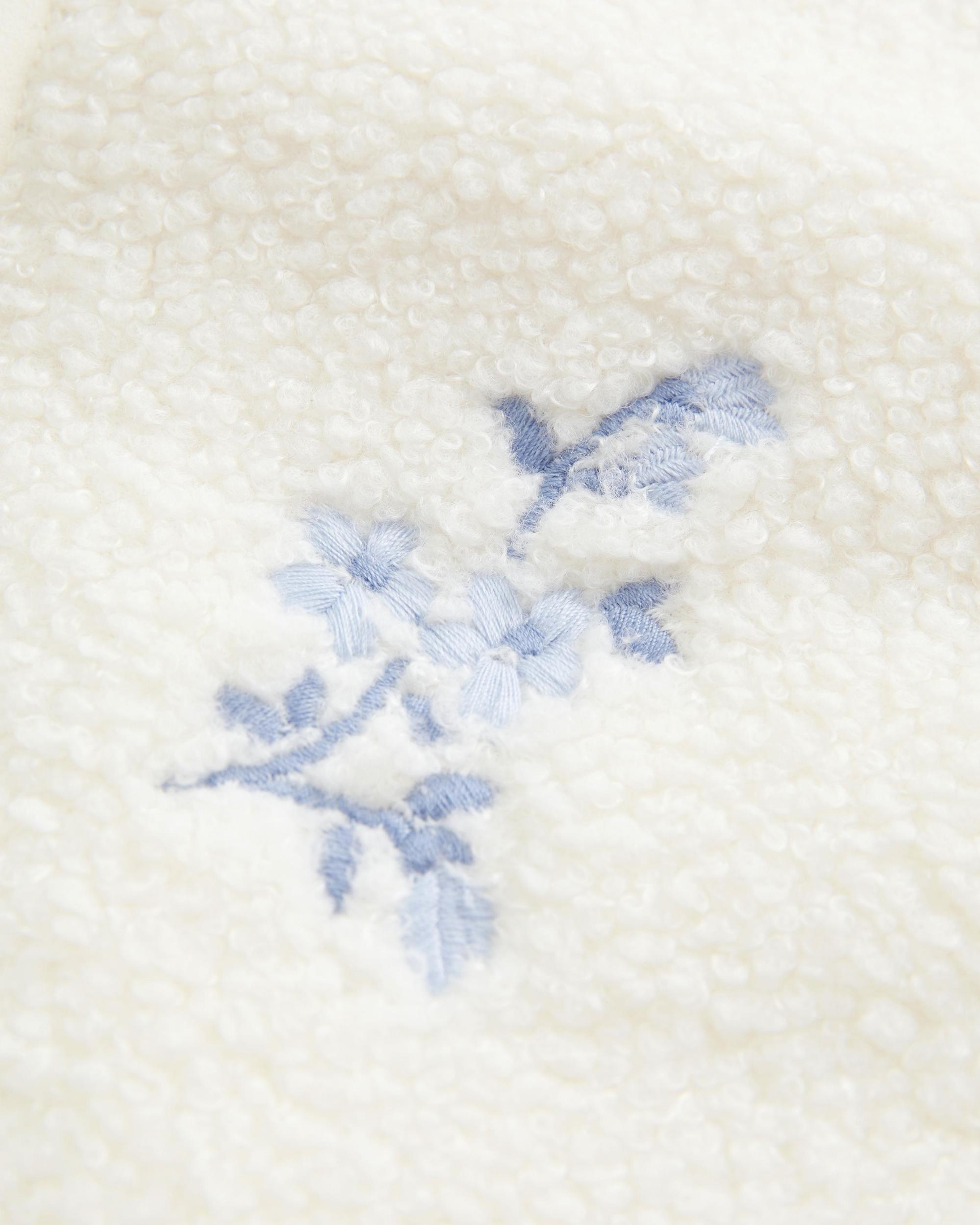 Embroidered Sherpa Fleece Jacket Product Image