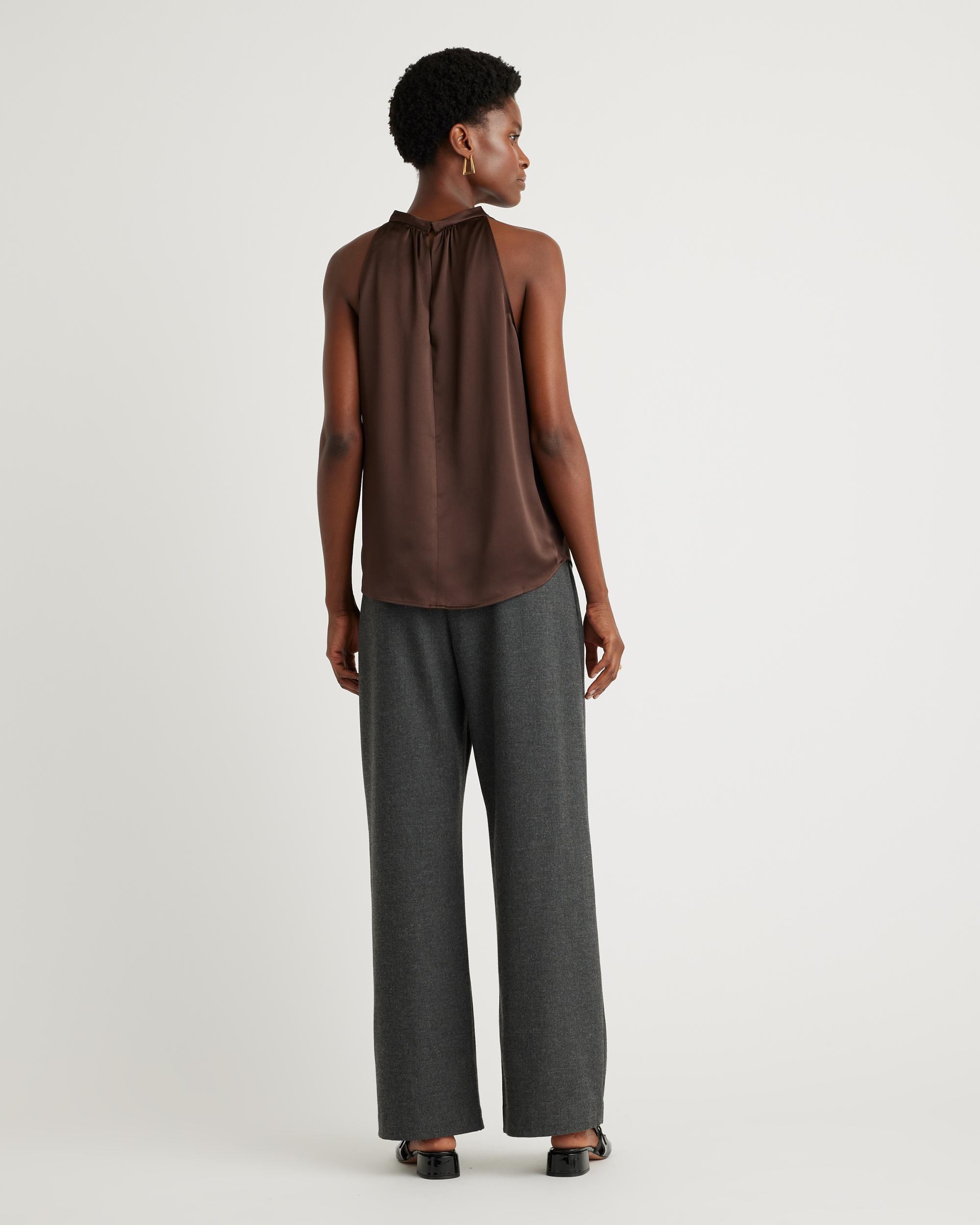 Quince | Women's Halter Top Size XS, Silk Product Image