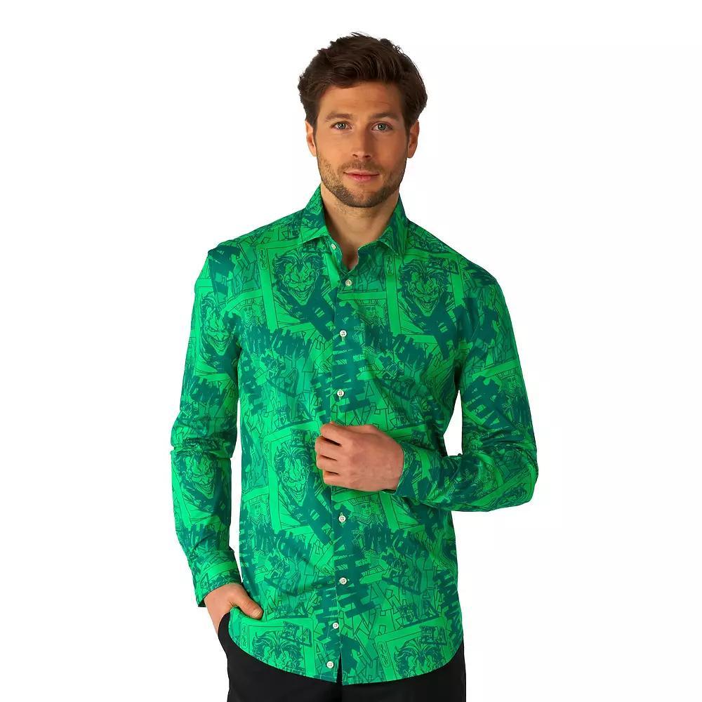 Men's OppoSuits Character Button-Down Shirt, Size: XS, The Joker Product Image