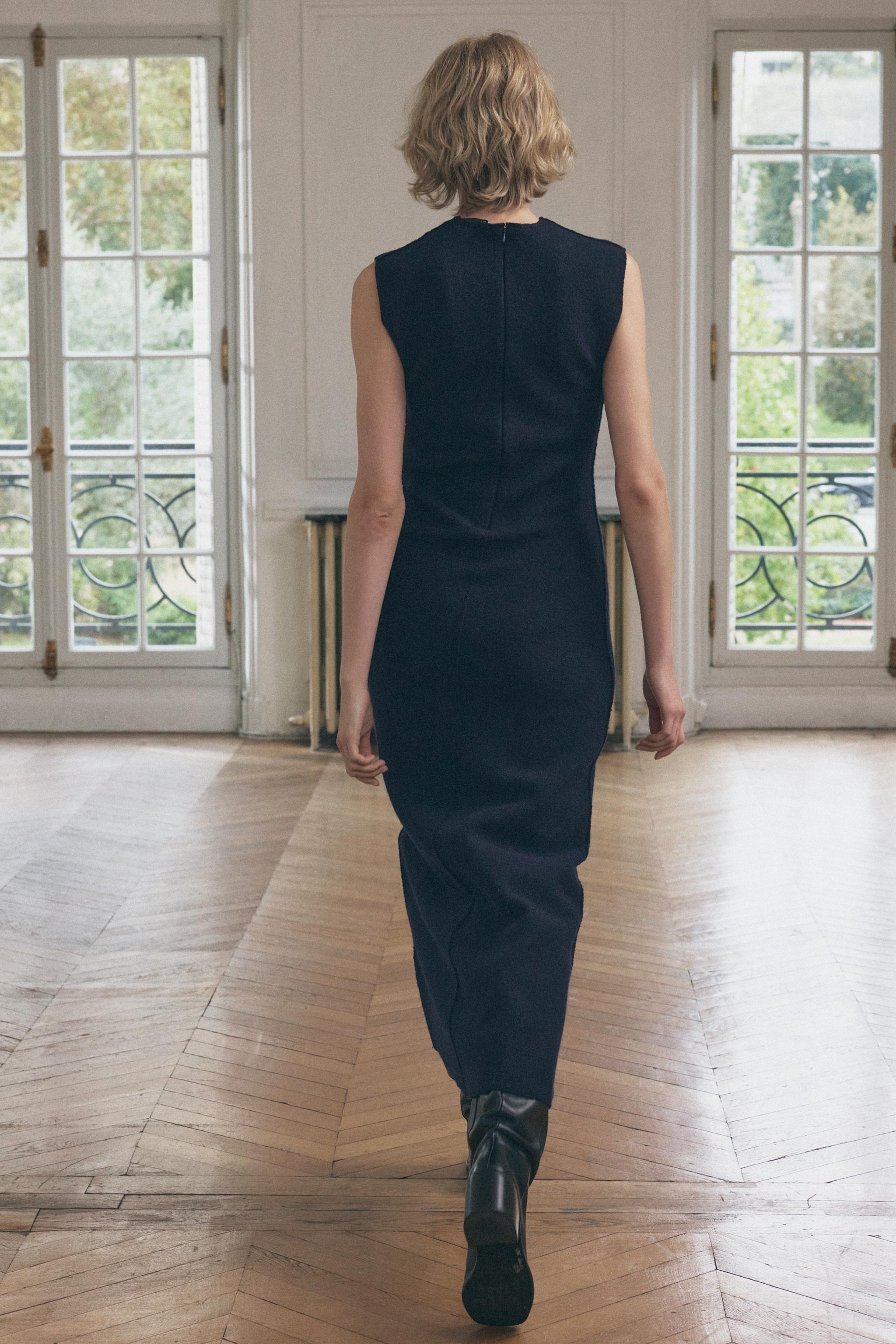 100% WOOL SLEEVELESS DRESS Product Image
