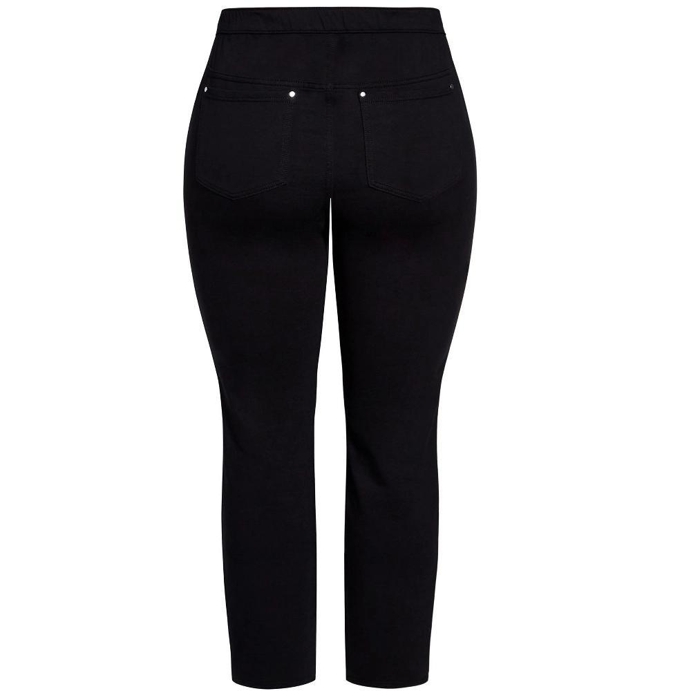 Avenue Women's Plus Size Knit Pull On Jean Product Image