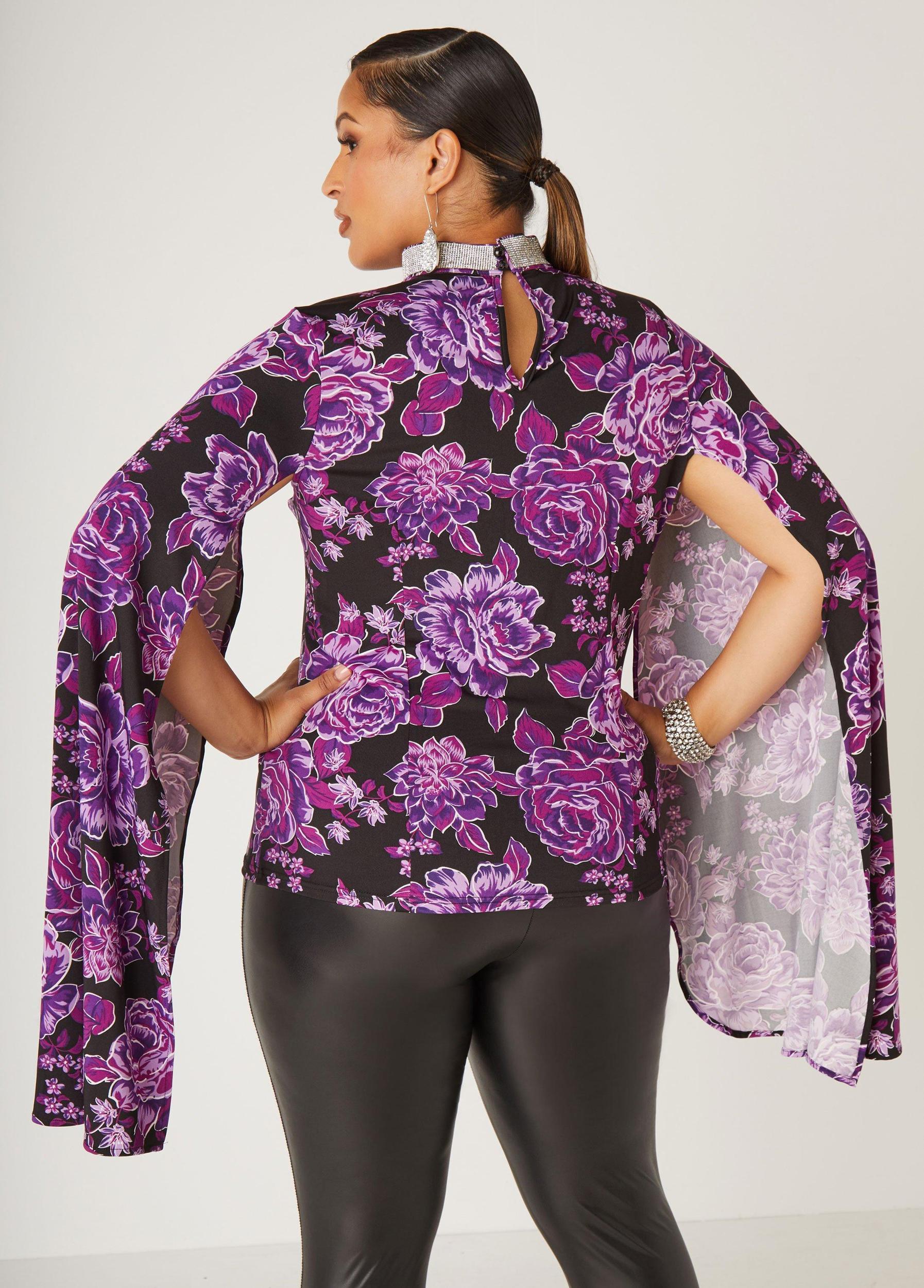Crystal Embellished Floral Top Product Image