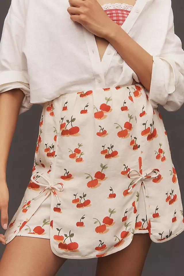 Farm Rio x Anthropologie Cherry Linen Blend Skort Product Image