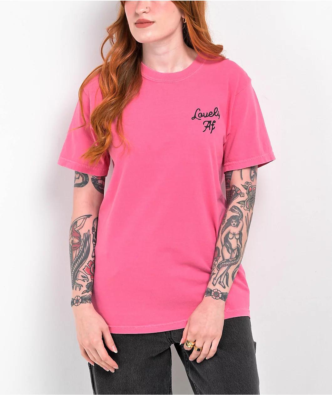 Hell Babes Lovely Electric Pink T-Shirt Product Image