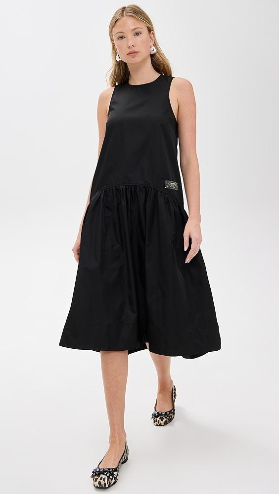 GANNI Duchesse Nylon Midi Dress | Shopbop Product Image