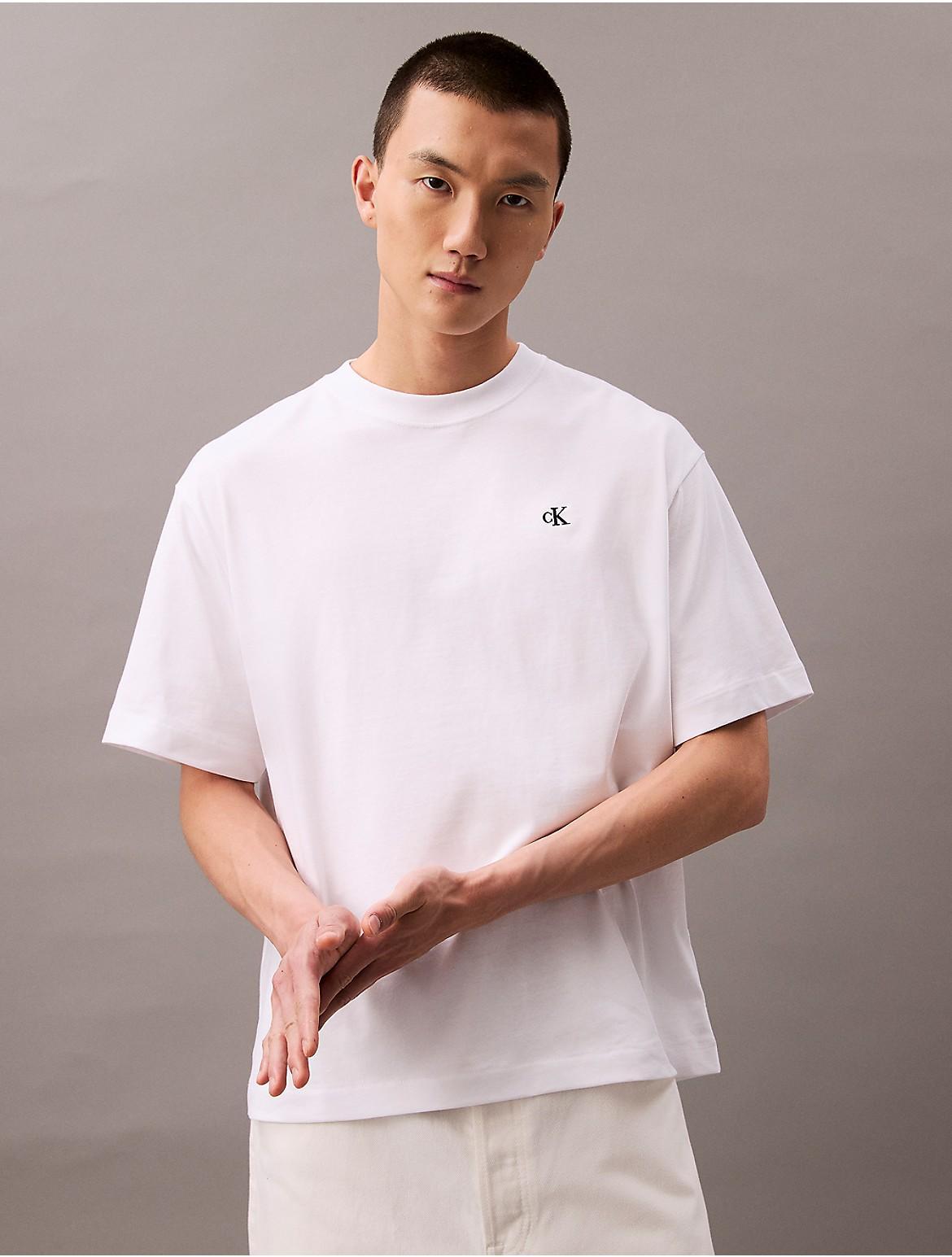 Calvin Klein Men's Archive Logo Relaxed Crewneck T-Shirt - White - XXL Product Image