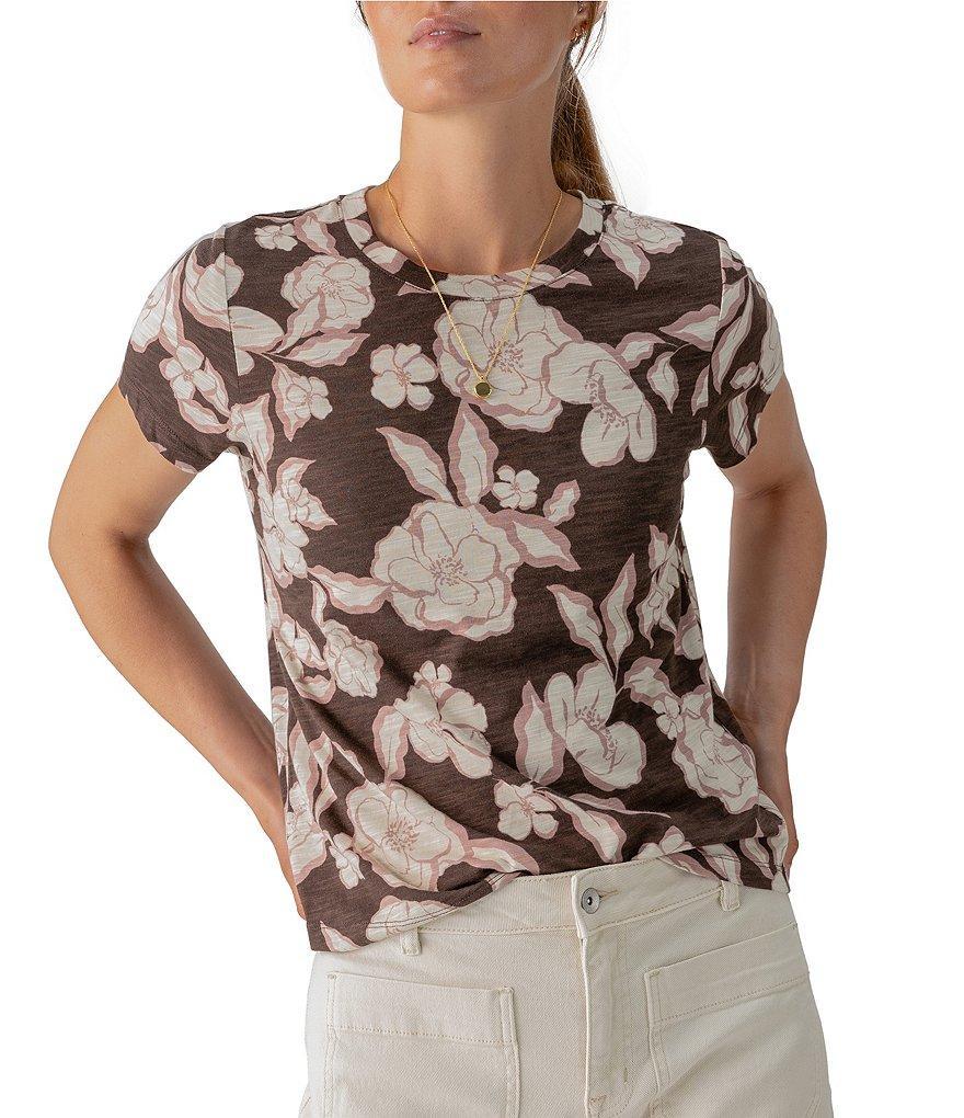 Sanctuary The Perfect Abstract Print Crew Neck Short Sleeve Tee Product Image