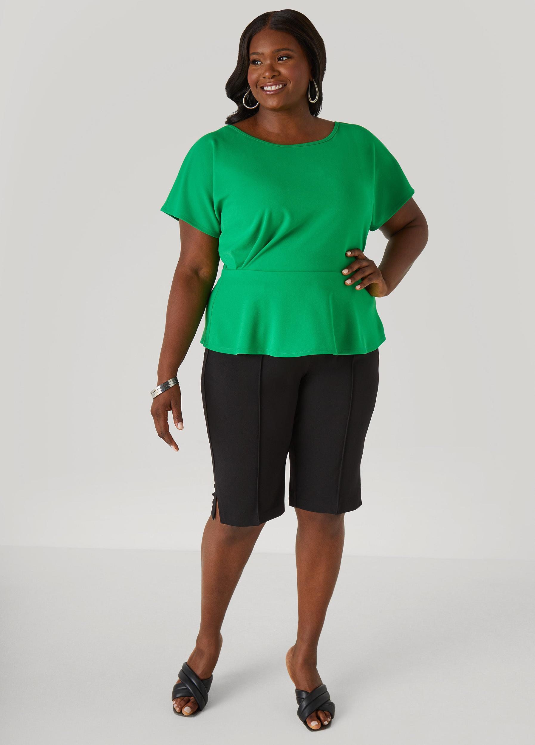 Pleated Peplum Top Product Image