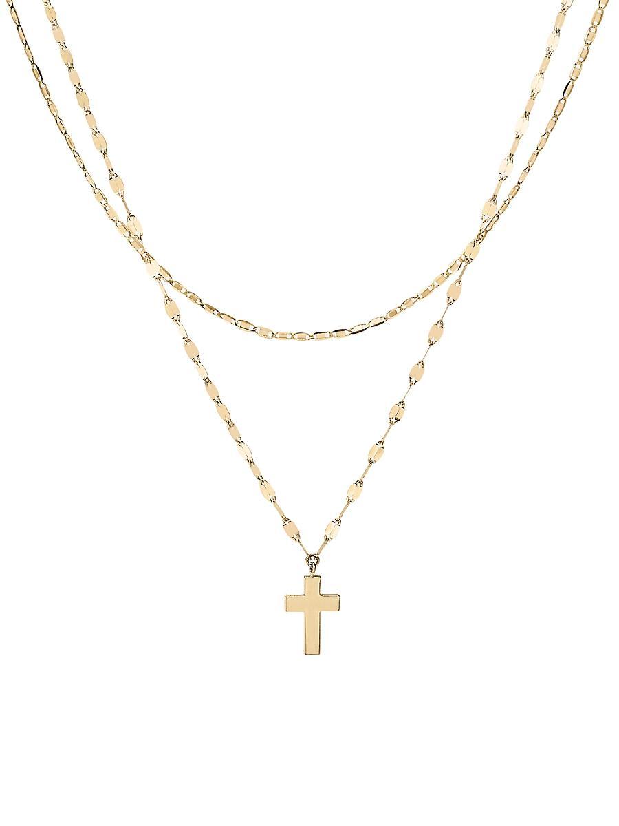 Double-Strand Cross Necklace Product Image