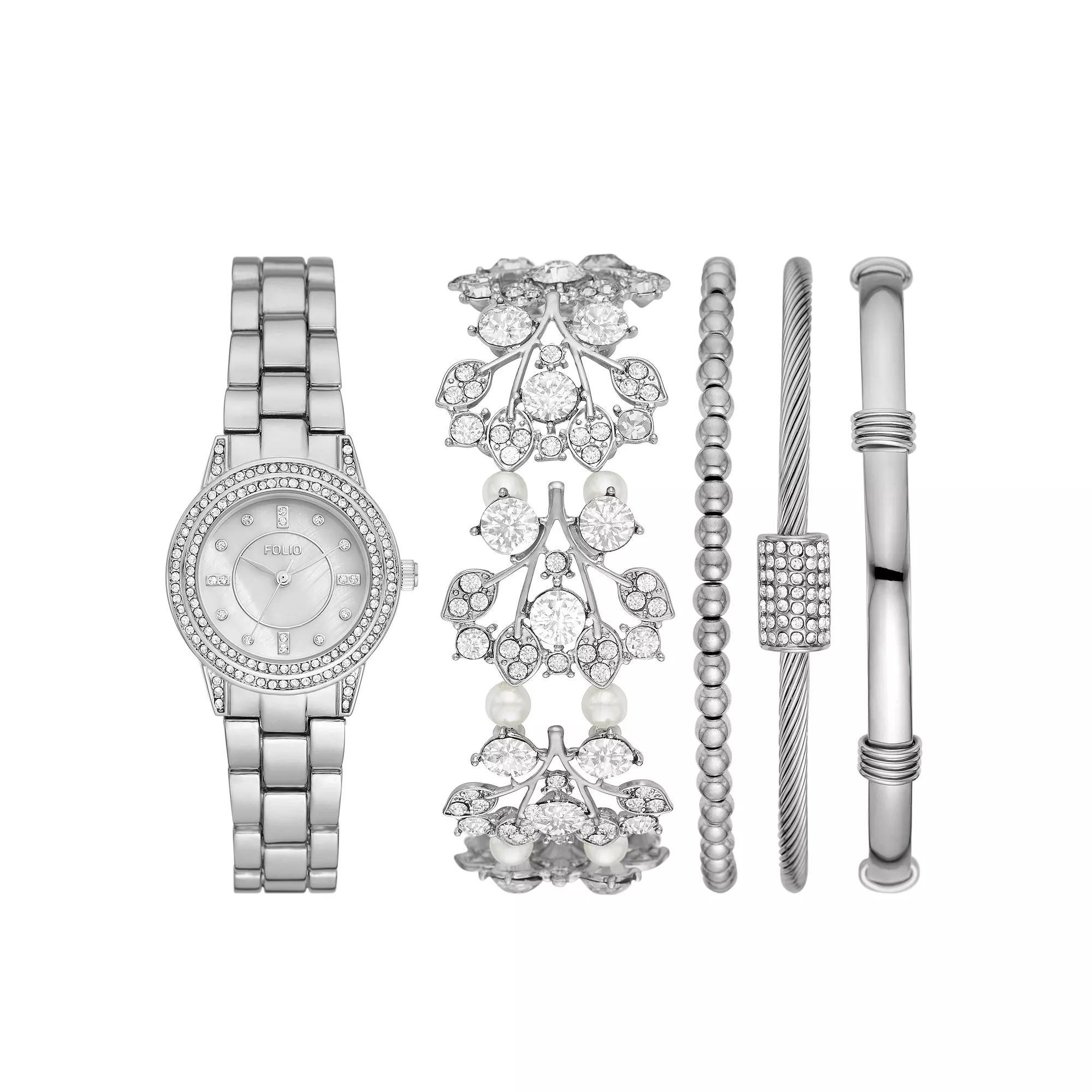 Folio Women's Silver Tone Stackable Accessory Set Product Image