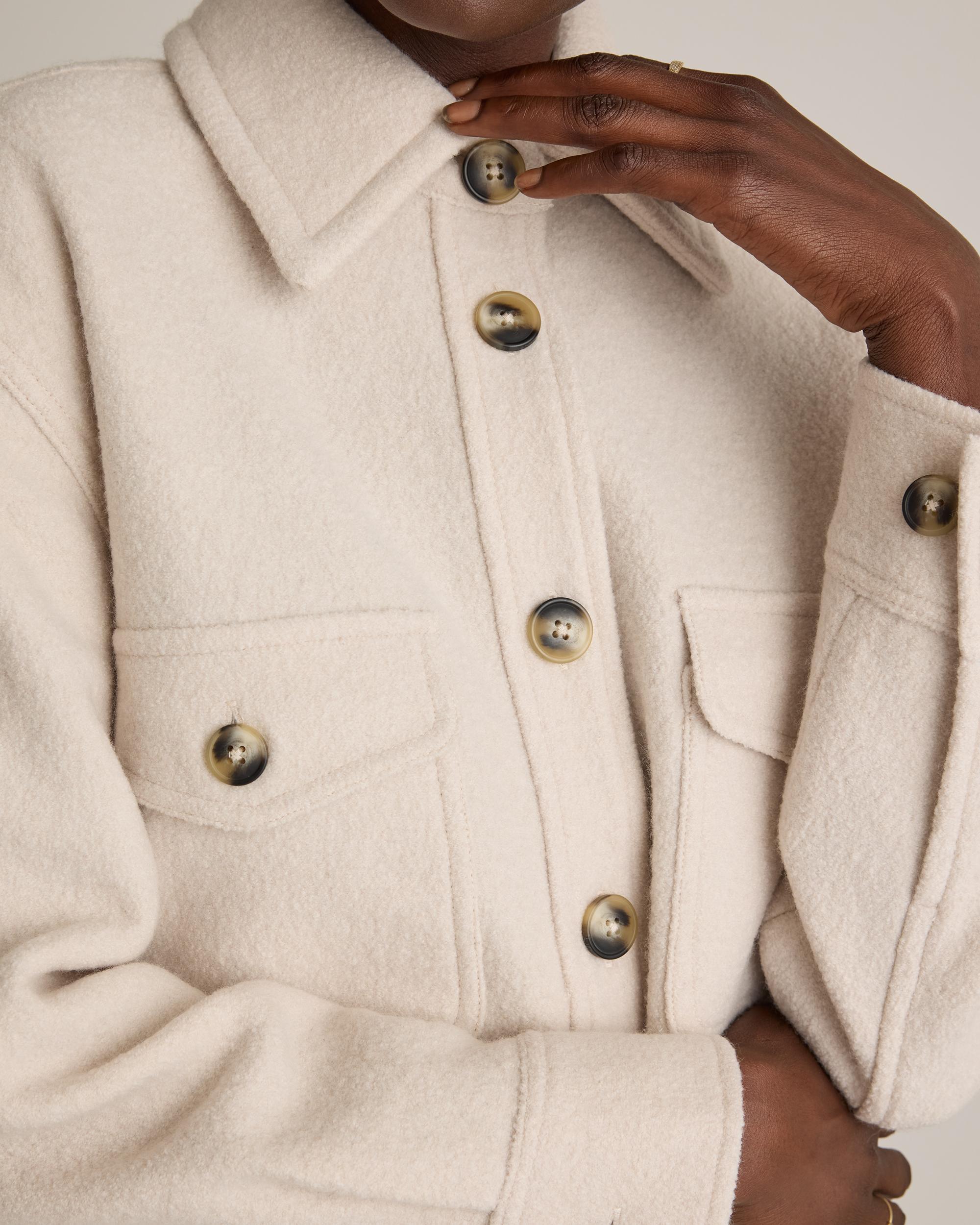 Quince | Women's 100% Merino Wool Shirt Jacket Size XS Product Image