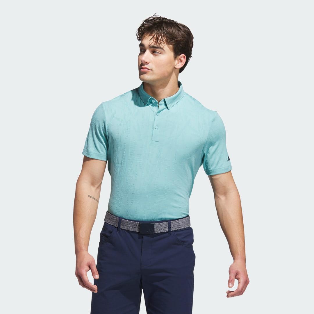 adidas Go-to Textured Polo Shirt White S Mens Product Image