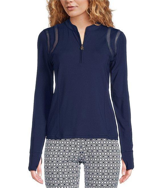 Lilly Pulitzer Islandia Half Zip Long Sleeve Sun Guard Top Product Image
