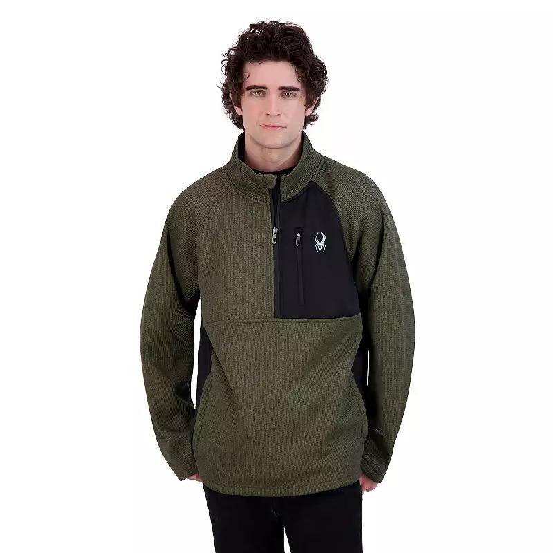 Men's Spyder 1/4-Zip Fleece Sweatshirt, Size: Small, True Blue Product Image