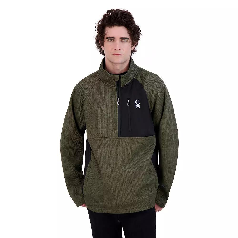 Men's Spyder 1/4-Zip Fleece Sweatshirt, Size: Small, True Blue Product Image