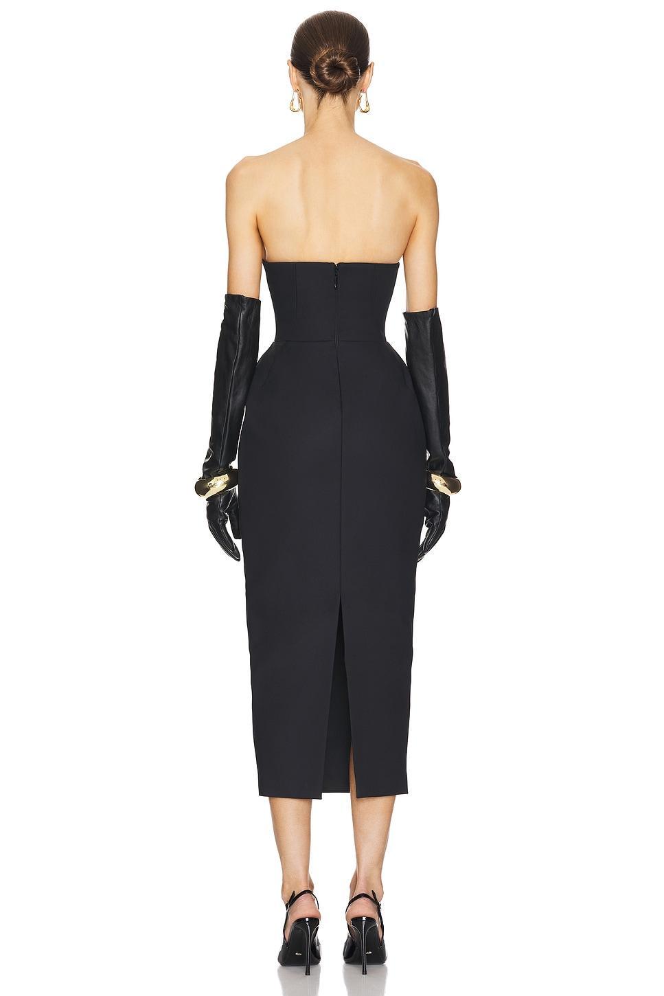 The S Curve Dress With Bow Helsa Product Image