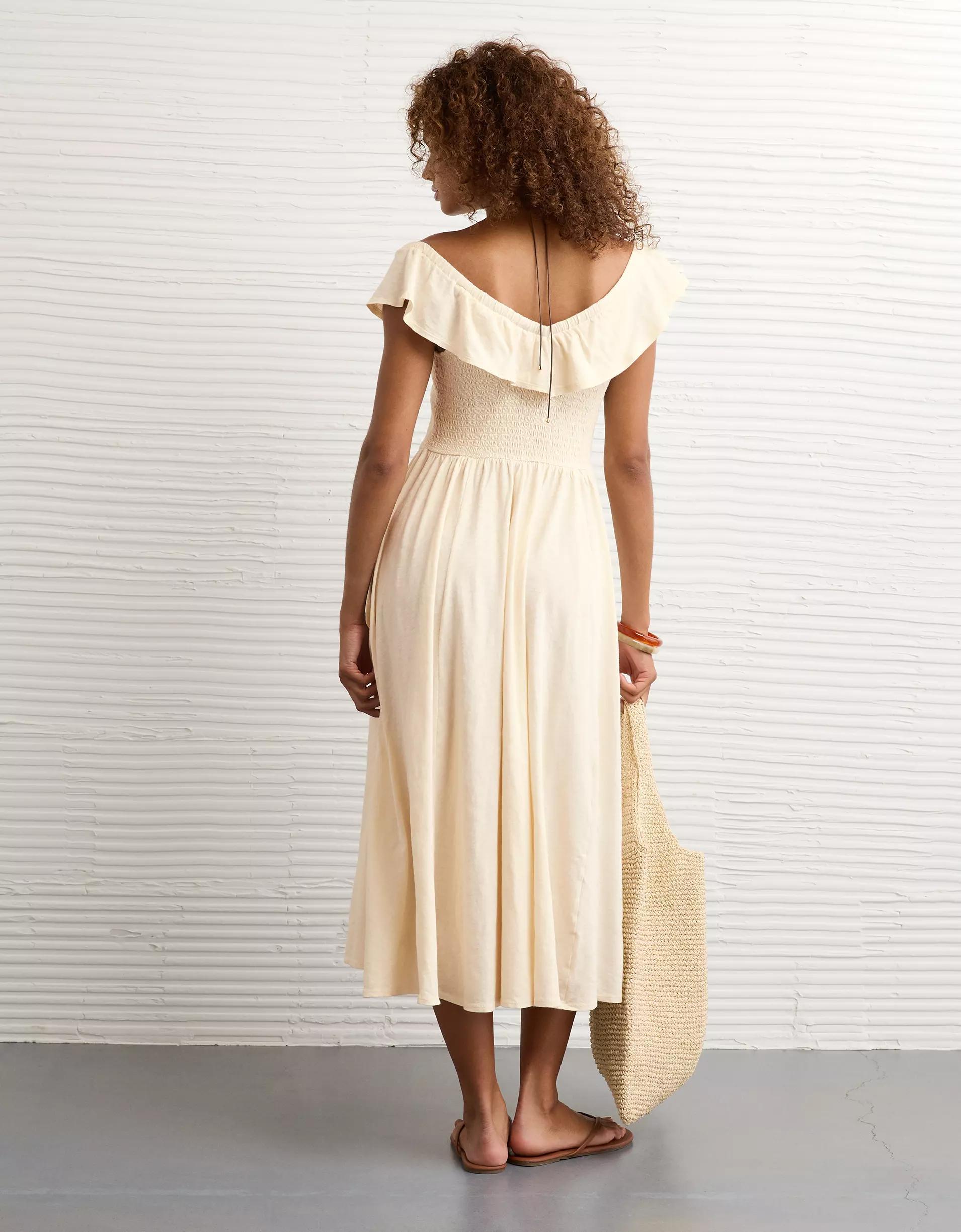 AE Sunchaser Knit Drop Waist Midi Dress Women's Product Image