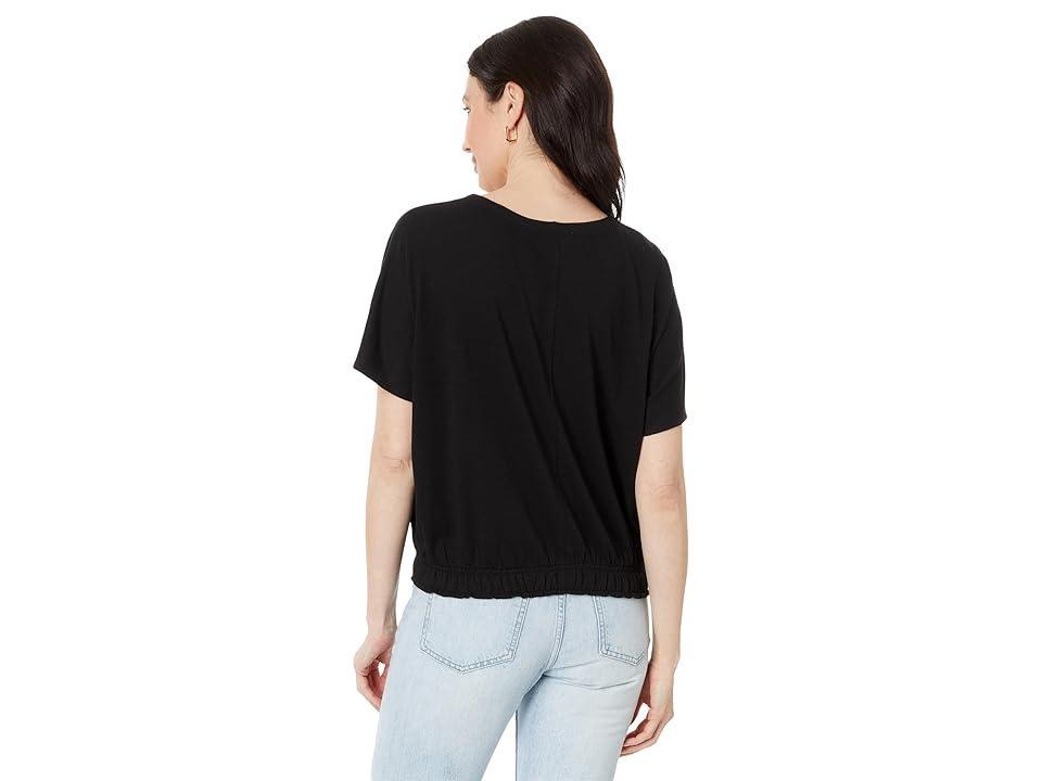 Lilla P Elastic Hem V-Neck Dolman Women's Clothing Product Image