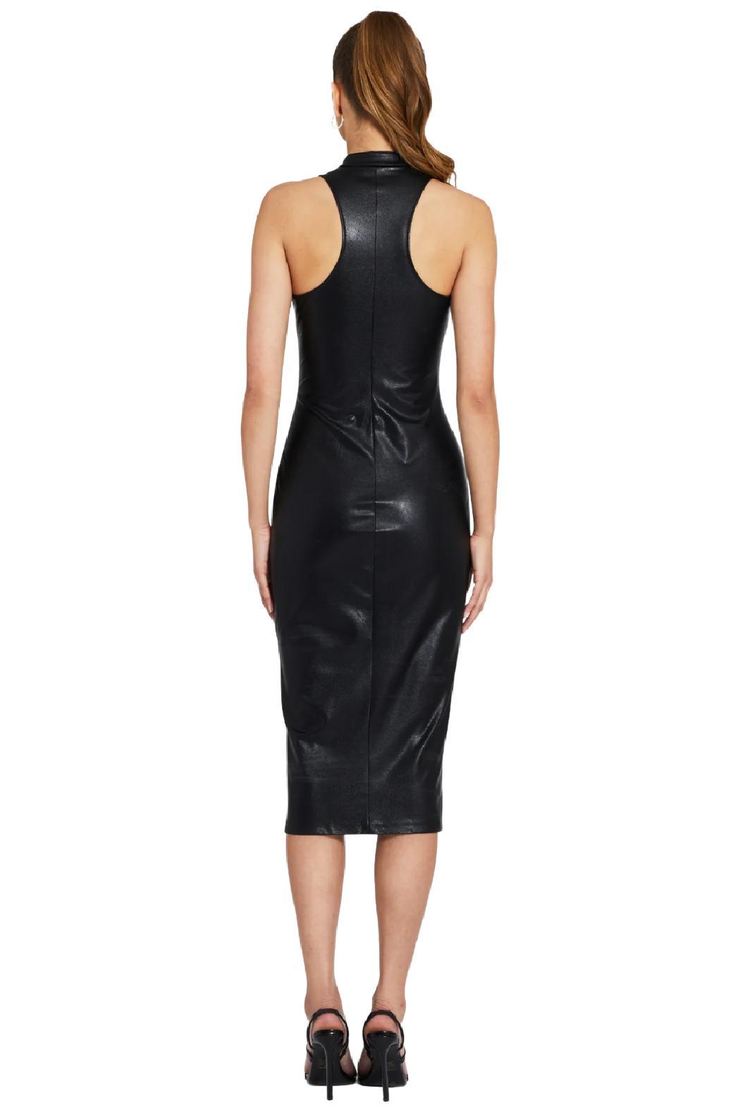 Declan Dress In Faux Leather Product Image