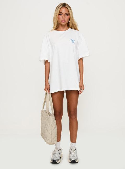 Club Polly Oversized Tee White Product Image
