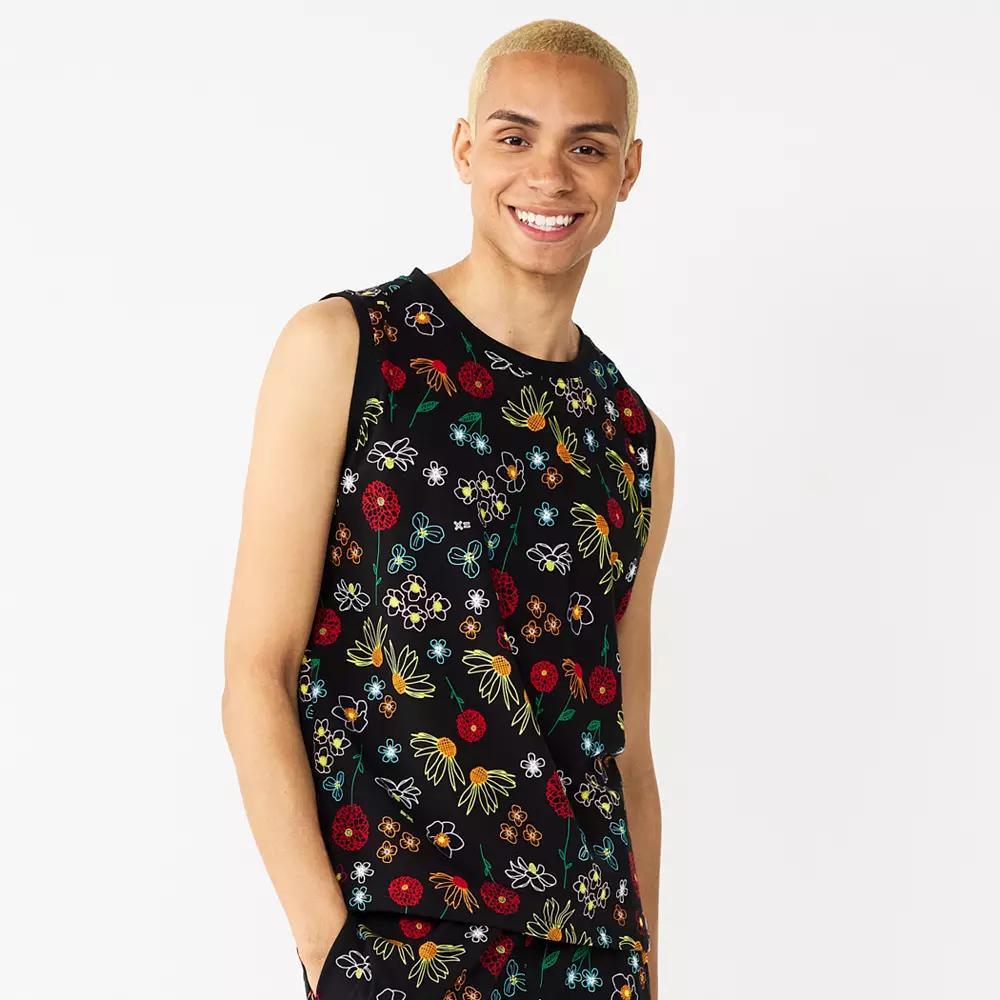 Adult TomboyX Muscle Tank Top, Women's, Size: Medium, Floral Product Image