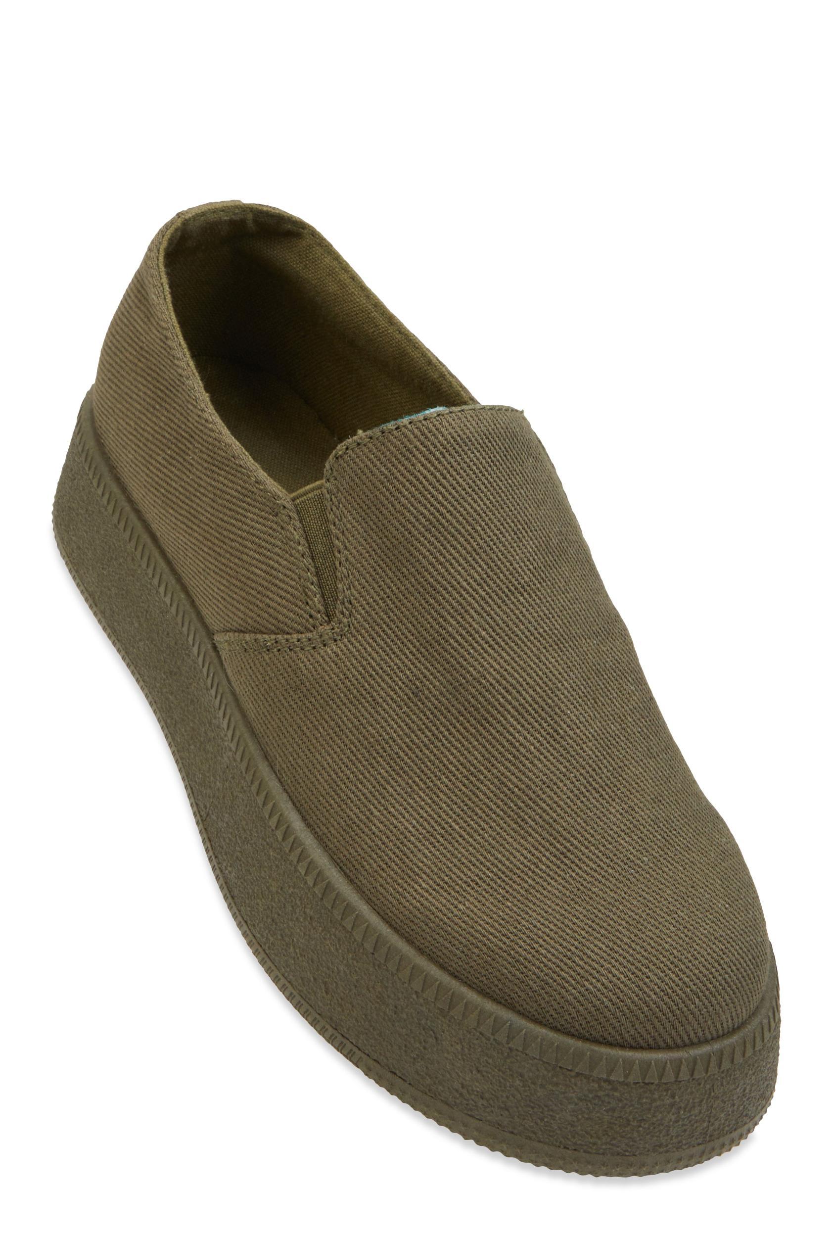 Womens Low Platform Slip On Sneakers Product Image