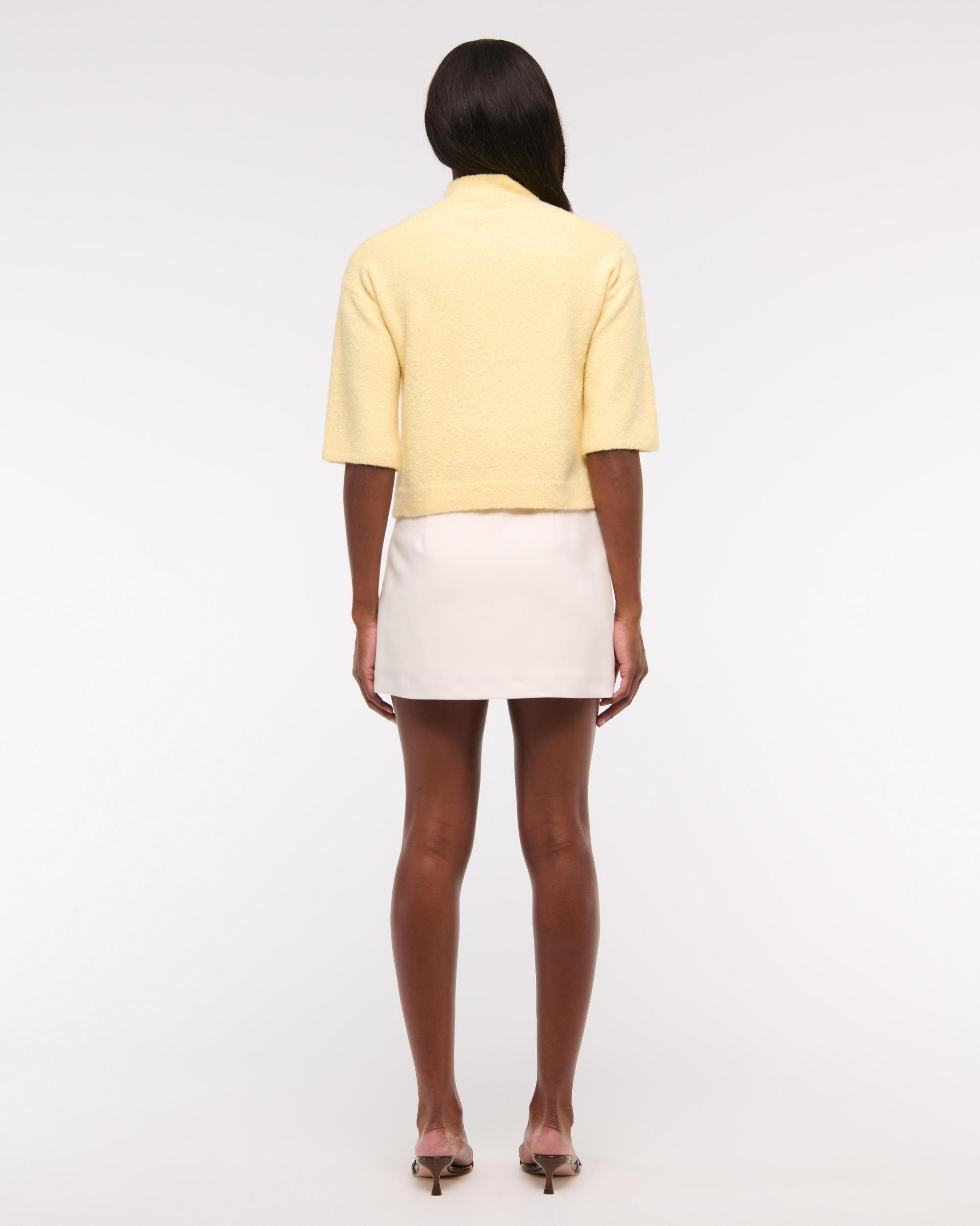 Boucle Mockneck Sweater Tee Product Image