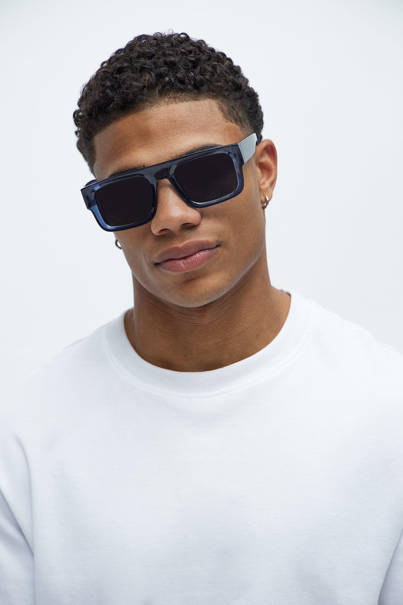 Wellington Flat Top Sunglasses - Navy/combo Product Image