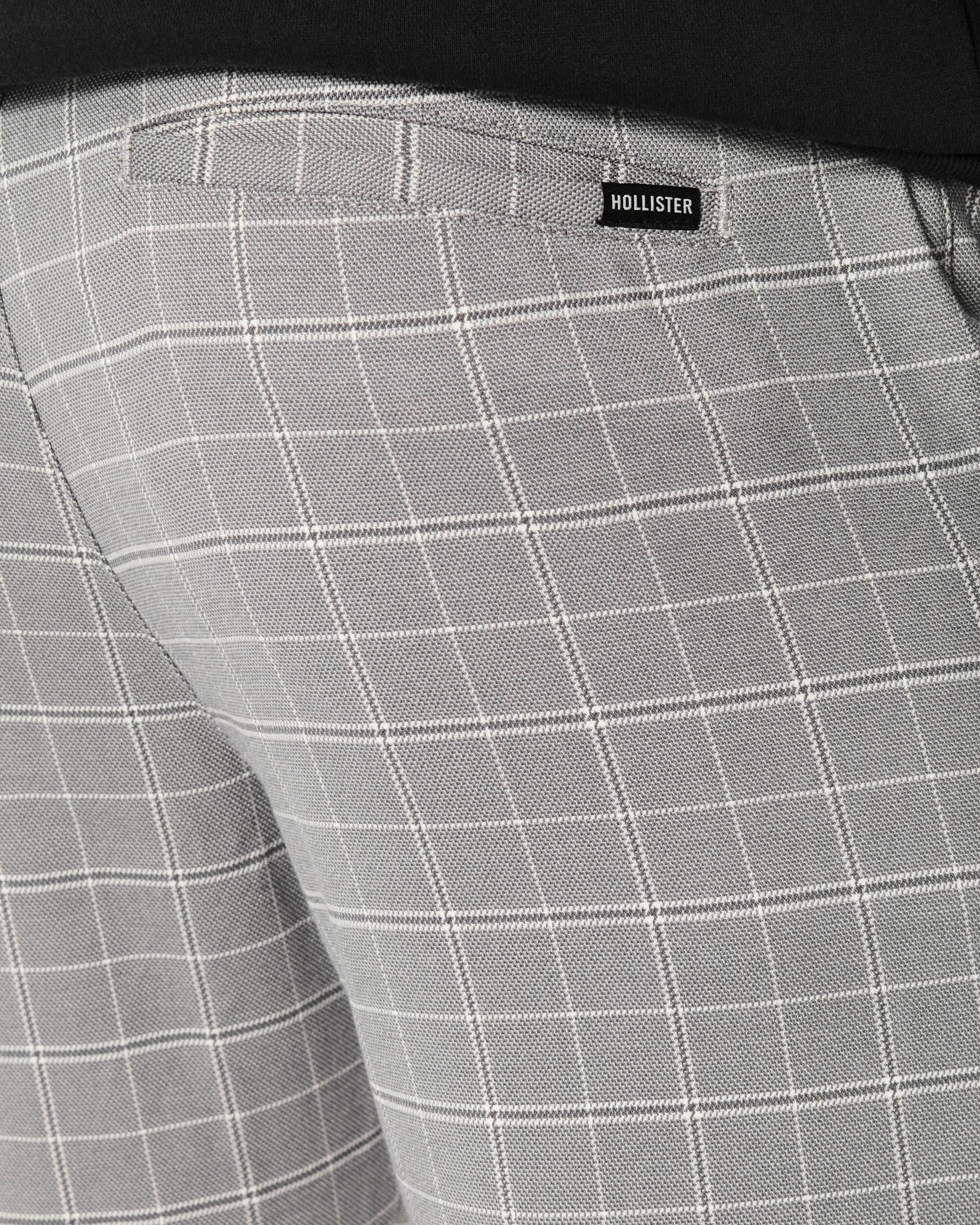 Skinny Windowpane Check Chino Pants Product Image