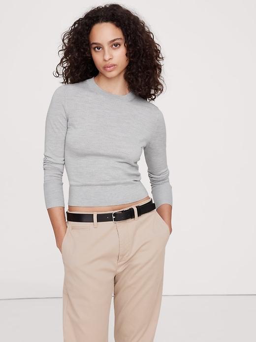 Lightweight Merino Crew-Neck Sweater Product Image
