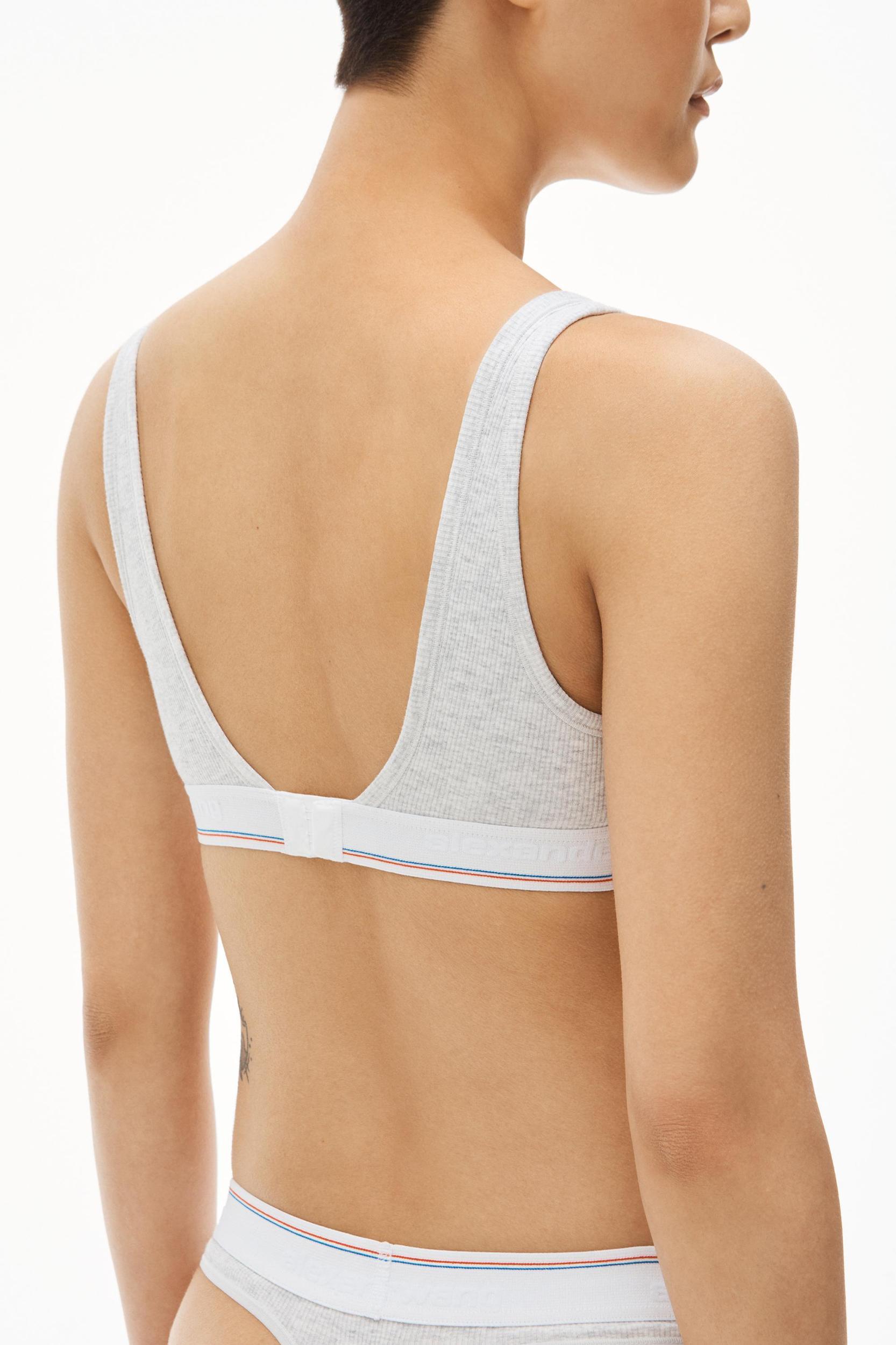 V-neck Bralette In Ribbed Jersey Product Image