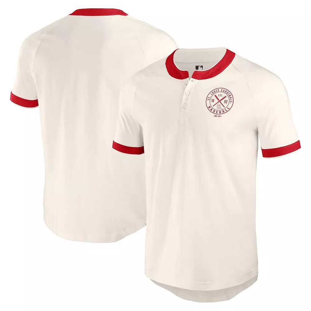 Men's Darius Rucker Collection by Fanatics White Texas Rangers Henley Raglan T-Shirt, Size: Small Product Image